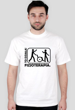koszulka męska "to działa" biała