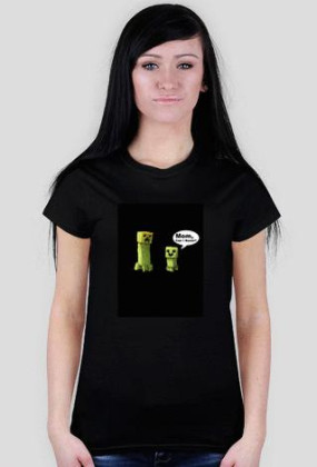 Minecraft "Mom, Can I Boom?" damska czarna