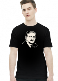 F. A. Hayek - czarna koszulka