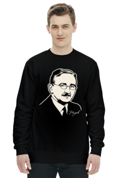 F. A. Hayek - czarna bluza