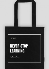 Torba "Never Stop Learning"