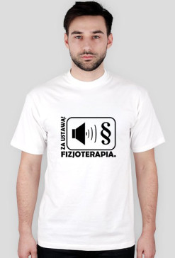 koszulka męska "ustawa" biała