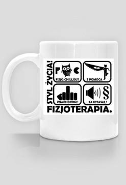 kubek "styl życia" biały