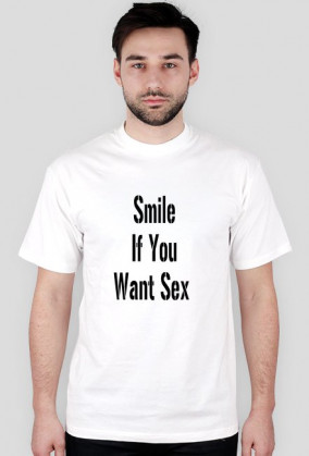 Koszulka męska - Smile If You Want Sex