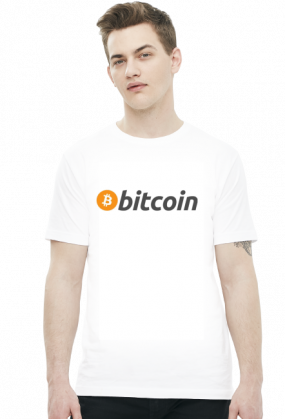 Bitcoin - biała koszulka