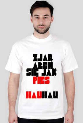T-SHIRT ZJARAŁEM SIĘ JAK PIES men's