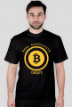 Koszulka Bitcoin - czarna, wzór kolor