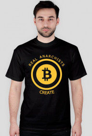 Koszulka Bitcoin - czarna, wzór kolor