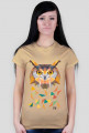 Koszulka Triangle Owl Damska