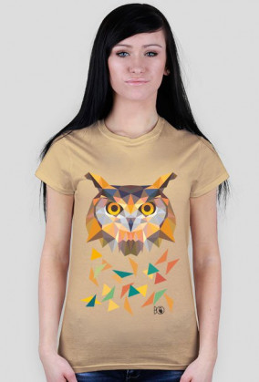 Koszulka Triangle Owl Damska