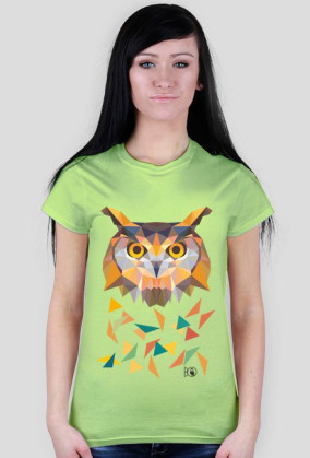 Koszulka Triangle Owl Damska