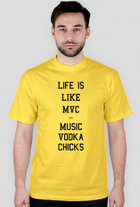 Life is like MVC - black