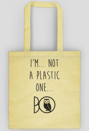 Torba NOT PLASTIC OWL