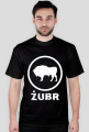Koszulka Męska - Żubr - Białe Logo