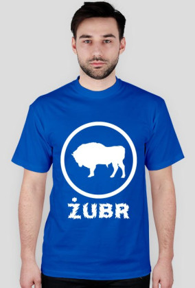 Koszulka Męska - Żubr - Białe Logo