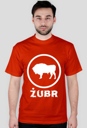Koszulka Męska - Żubr - Białe Logo