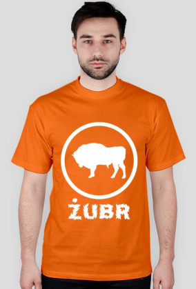 Koszulka Męska - Żubr - Białe Logo