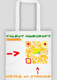 pierwsza torebka talent minecraft!!!