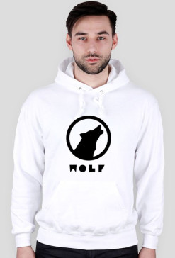 Bluza z kapturem Wolf Biała
