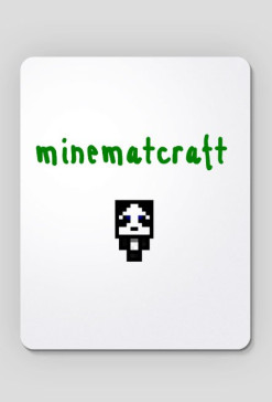 Minecraft Miniaturka - biała (Podkładka pod mysz)