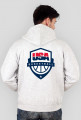 USA Basketball Team Full Zip Hoodie - Grey