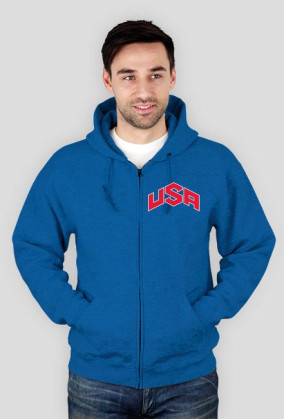 USA Basketball Team Full Zip Hoodie - Blue