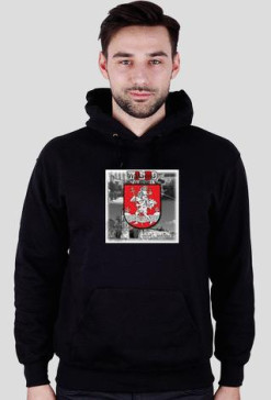 "Wilno jest Nasze" Bluza z kapturem czarna