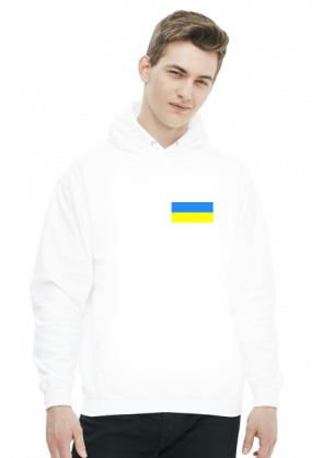 Bluza męska  - nadruk: flaga Ukrainy