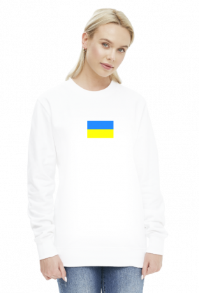 Bluza damska, nadruk: flaga Ukrainy