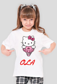 Koszulka "OLA" "HELLO KITTY" "JESTEM FAJNA"