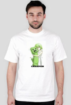 Koszulka Minecraft Creeper Anime Męska