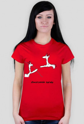 Koszulka damska Stworzenie żyrafy