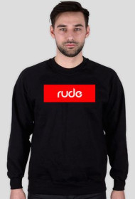 Bluza bez kaputra "rude" BOXLOGO Czarna