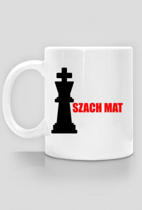 Kubek (biały) - "Szach Mat"