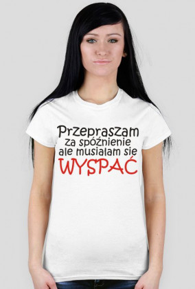 Przepraszam za spóźnienie