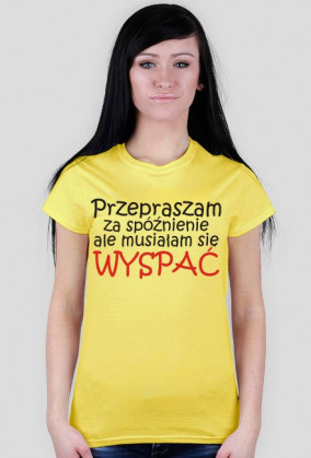 Przepraszam za spóźnienie