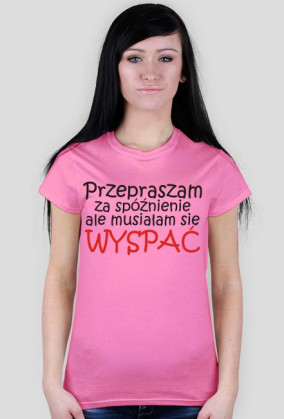 Przepraszam za spóźnienie