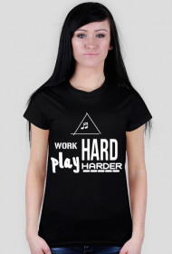 T-shirt Word hard play harder