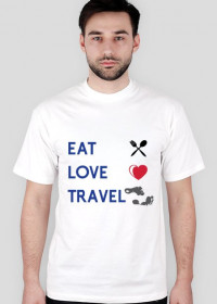 Eat Love Travel Koszulka