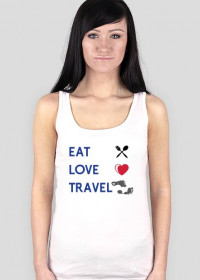 Eat Love Travel Koszulka - damska