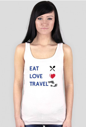 Eat Love Travel Koszulka - damska