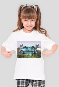 minecraftowa koszulka wersja damdka