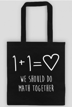 We should do math together - czarna
