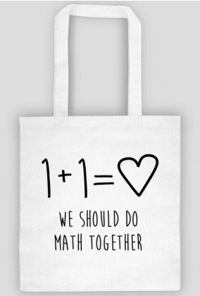 We should do math together - biała