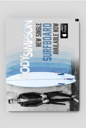 Cody Simpson "SURFBOARD" - podkładka pod mysz/mouse pad