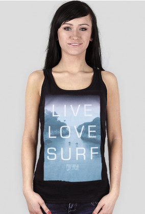 Cody Simpson "LIVE LOVE SURF" - tank top black