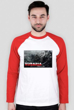 Husaria longsleeve biało czerwony