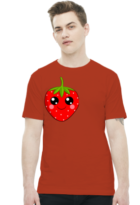 Truskawkowy T-Shirt -męska