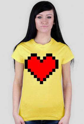 Czerwone pixelowe serce