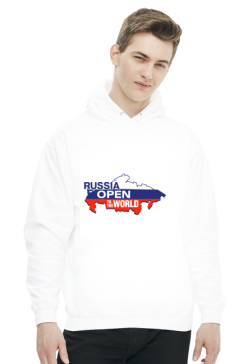 Bluza męska, długi rękaw - nadruk Rosja, Russia Open (widoczny na obrazku)